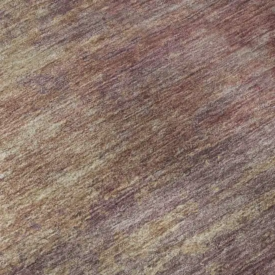 Merlot And Beige Abstract Washable Area Rug With UV Protection Photo 5