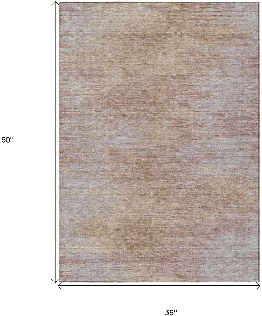 Merlot And Beige Abstract Washable Indoor Outdoor Area Rug Photo 6