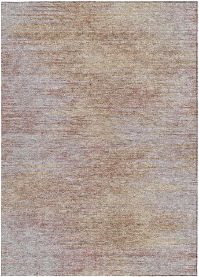 Merlot And Beige Abstract Washable Indoor Outdoor Area Rug Photo 5