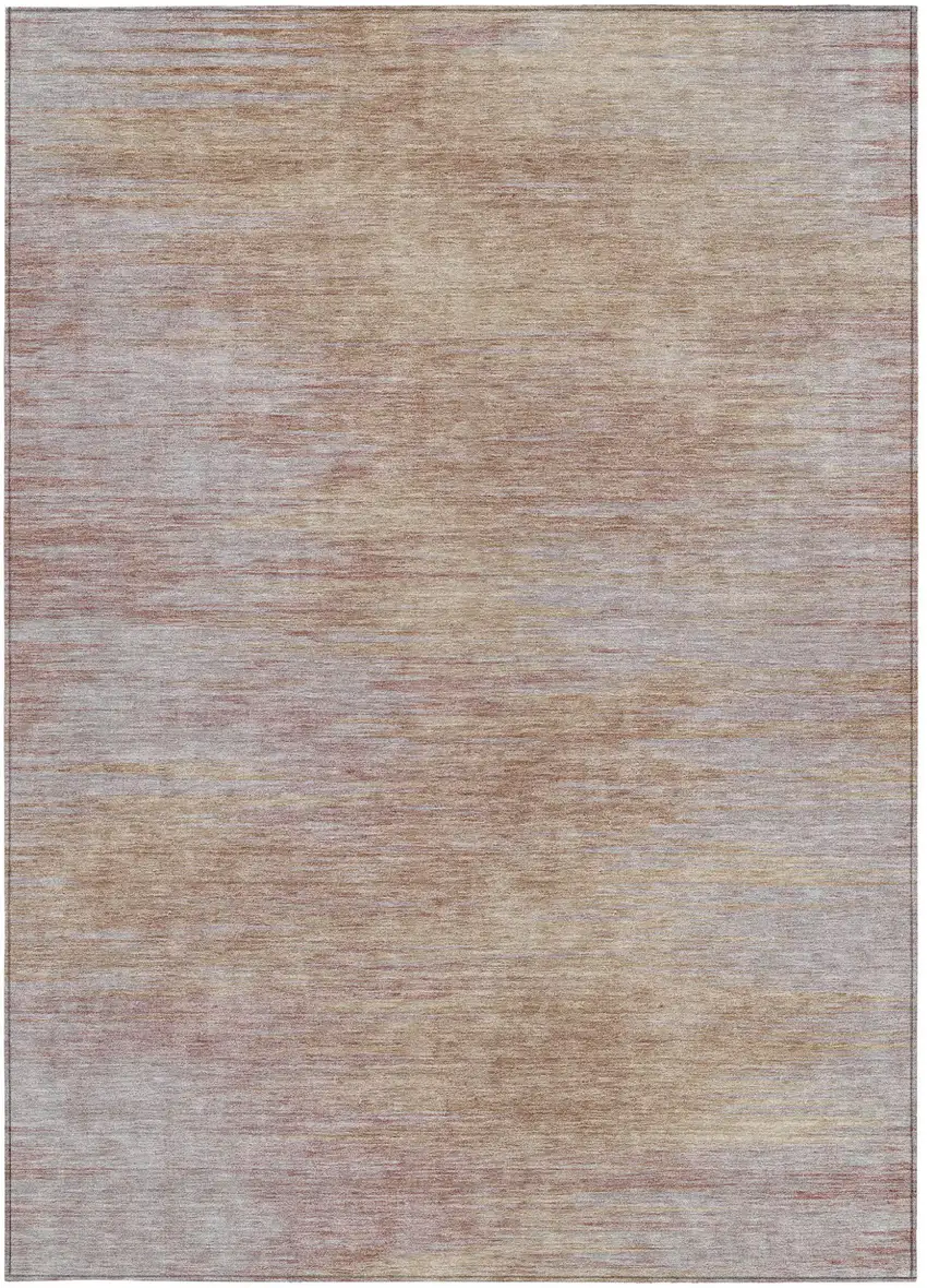 Merlot And Beige Abstract Washable Indoor Outdoor Area Rug Photo 5