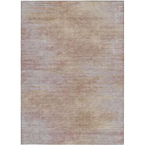 Merlot And Beige Abstract Washable Indoor Outdoor Area Rug Photo 5