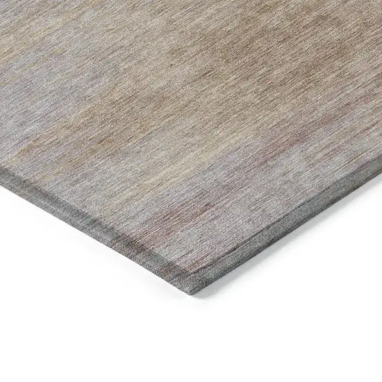 Merlot And Beige Abstract Washable Indoor Outdoor Area Rug Photo 4