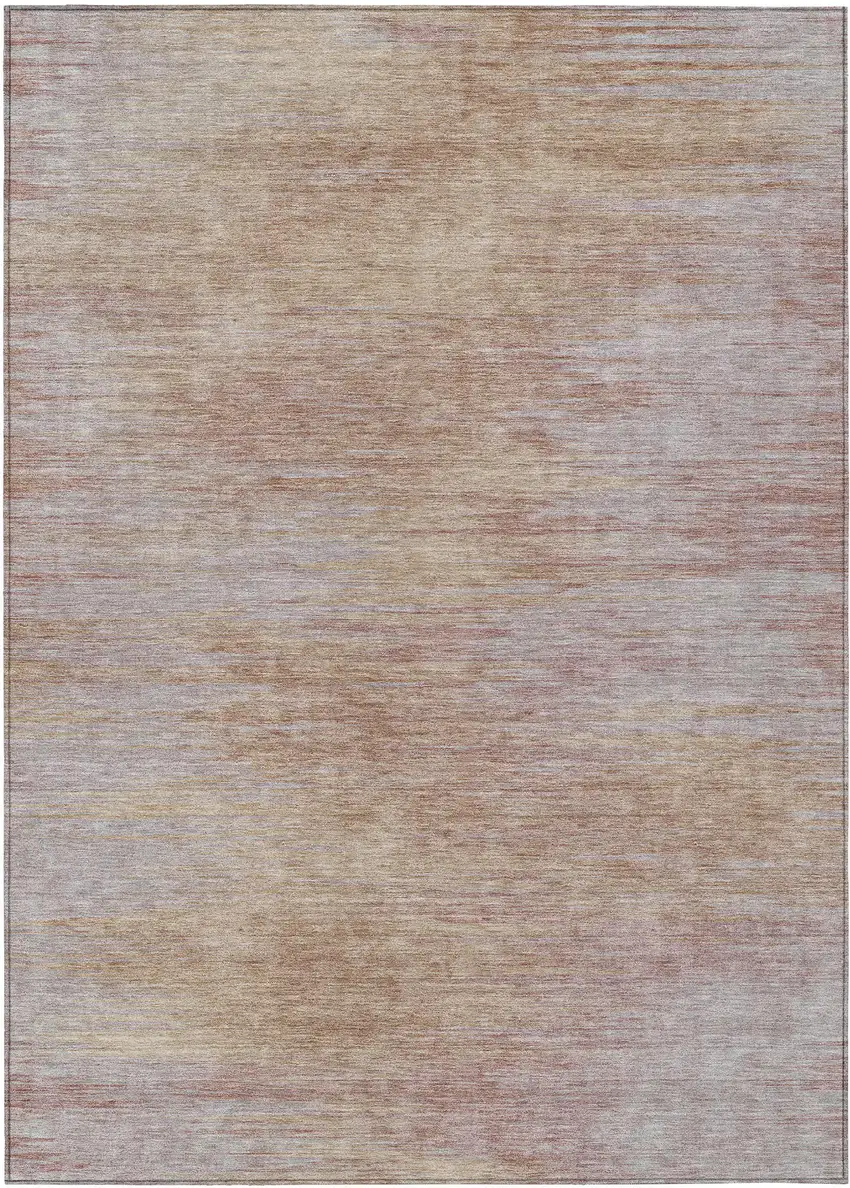 Merlot And Beige Abstract Washable Indoor Outdoor Area Rug Photo 2