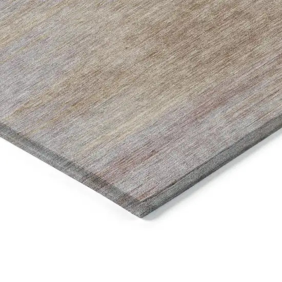 Merlot And Beige Abstract Washable Indoor Outdoor Area Rug Photo 5