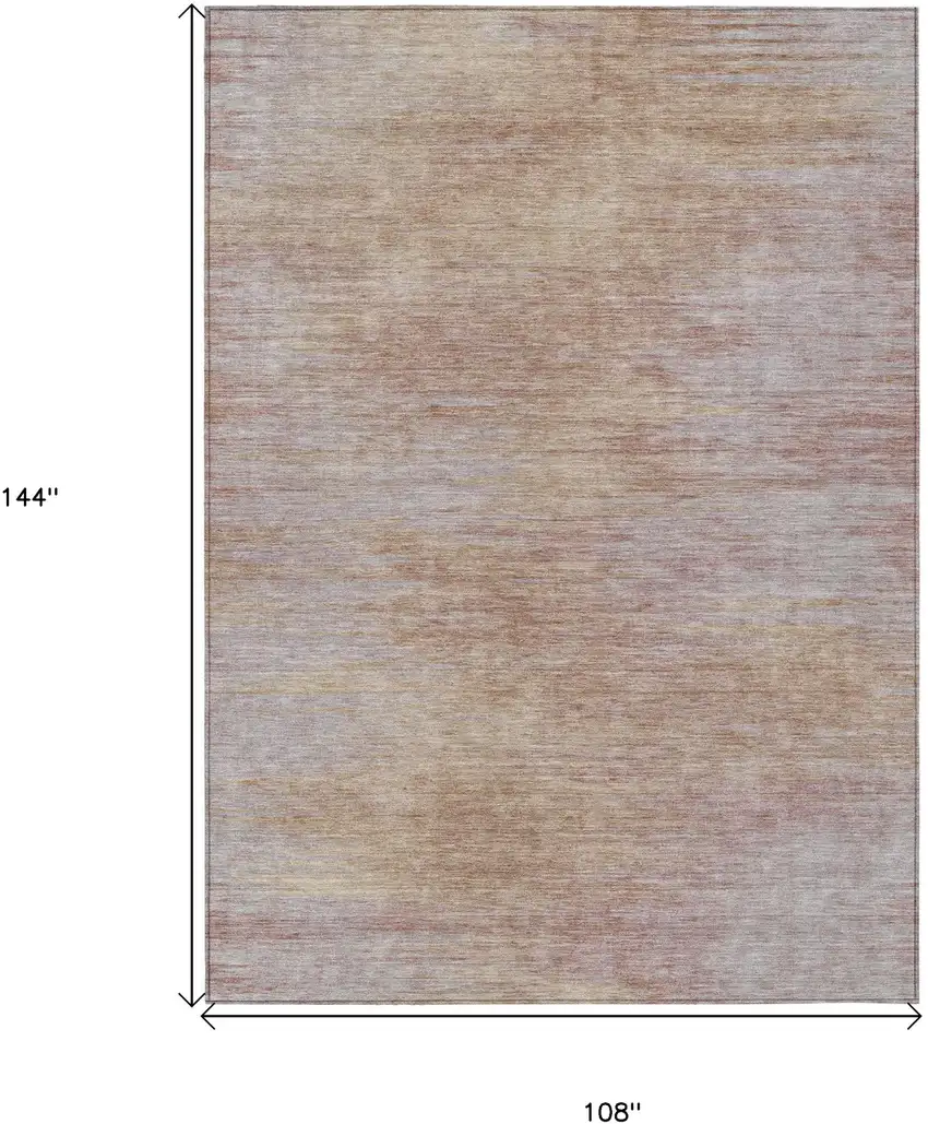 Merlot And Beige Abstract Washable Indoor Outdoor Area Rug Photo 3