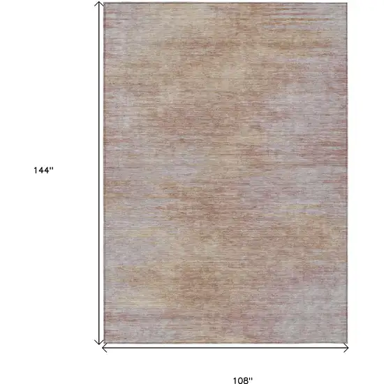 Merlot And Beige Abstract Washable Indoor Outdoor Area Rug Photo 3