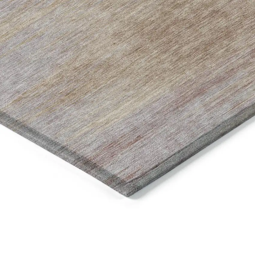 Merlot And Beige Abstract Washable Indoor Outdoor Area Rug Photo 5