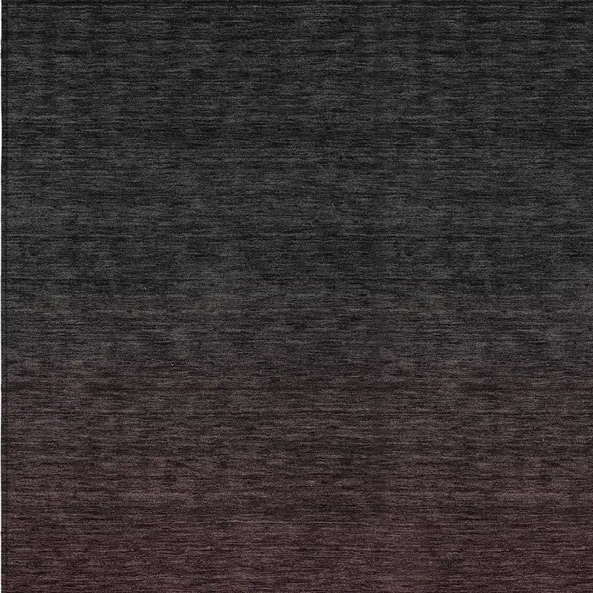 Merlot And Charcoal Abstract Washable Indoor Outdoor Area Rug Photo 6