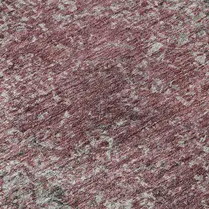 Photo of Merlot And Gray Abstract Washable Area Rug With UV Protection
