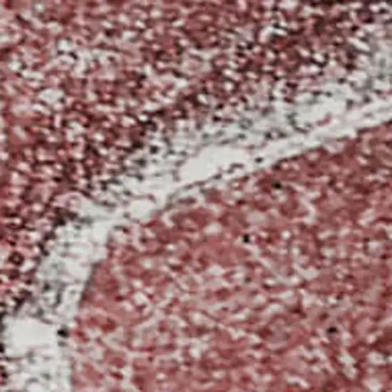 Merlot And Ivory Abstract Washable Area Rug With UV Protection Photo 4