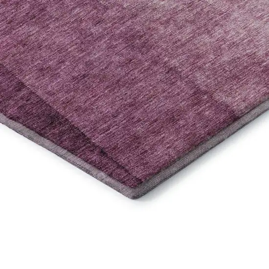 Merlot And Ivory Ombre Washable Area Rug With UV Protection Photo 7