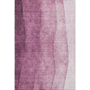 Photo of Merlot And Ivory Ombre Washable Area Rug With UV Protection