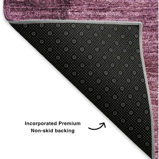 Merlot And Ivory Ombre Washable Area Rug With UV Protection Photo 6