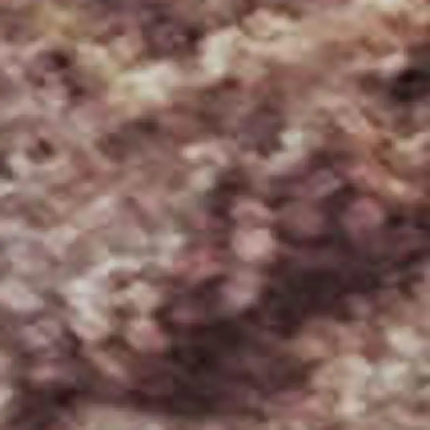 Merlot And Pink Oriental Washable Area Rug With UV Protection Photo 3