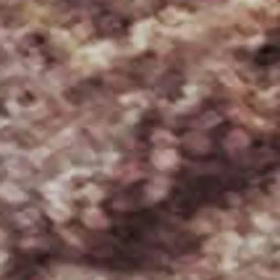 Merlot And Pink Oriental Washable Area Rug With UV Protection Photo 2