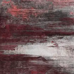 Photo of Merlot Charcoal And Ivory Abstract Washable Indoor Outdoor Area Rug