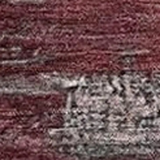 Merlot Charcoal And Ivory Abstract Washable Indoor Outdoor Area Rug Photo 3