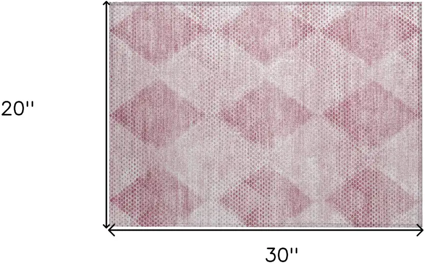 Merlot Geometric Washable Non Skid Indoor Outdoor Area Rug Photo 3