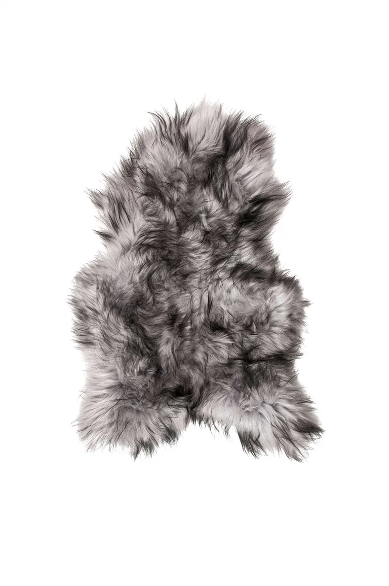 Metallic Silver Sheepskin Single Long-Haired - Area Rug Photo 3