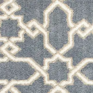 Photo of Microfiber Slate Blue Area Rug