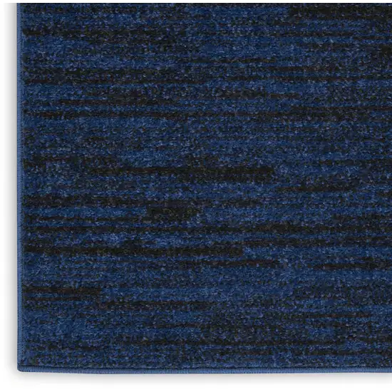 Midnight Blue Stain Resistant Indoor Outdoor Area Rug Photo 3