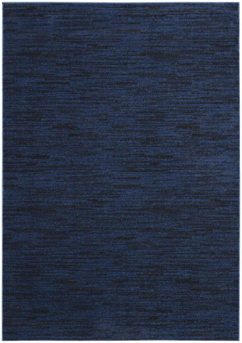 Midnight Blue Non Skid Indoor Outdoor Area Rug Photo 1