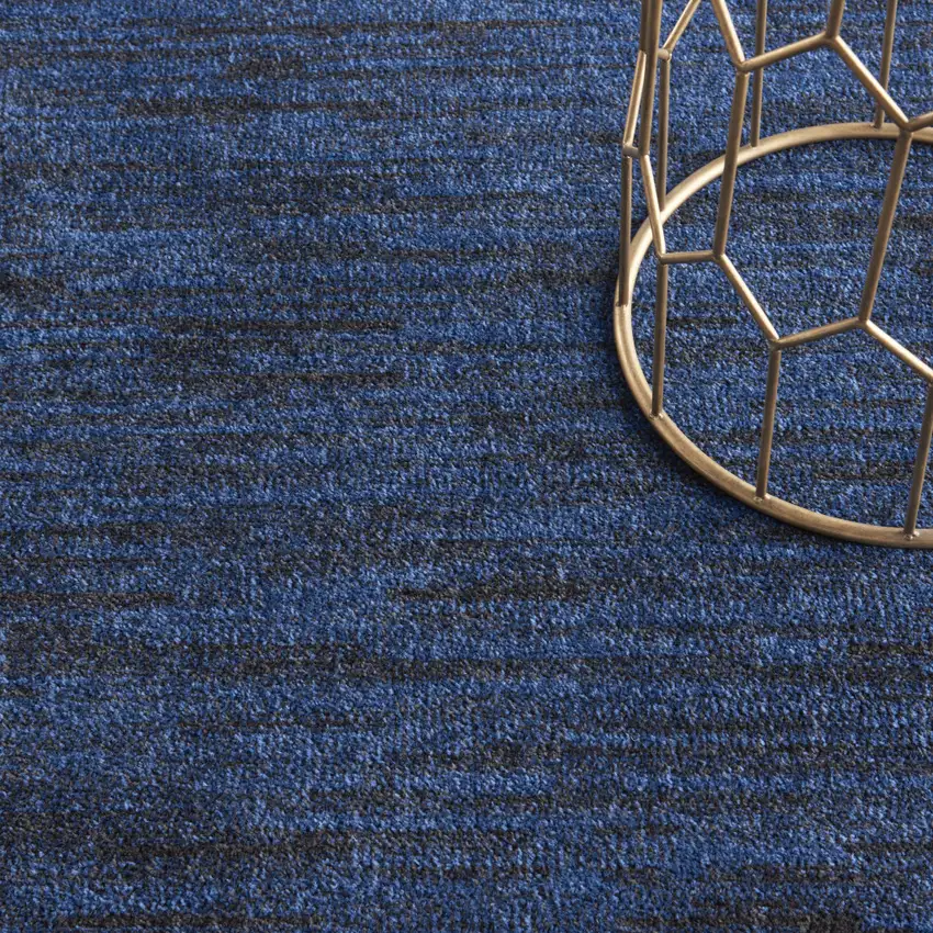 Midnight Blue Stain Resistant Indoor Outdoor Area Rug Photo 6