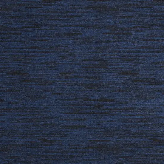 Midnight Blue Stain Resistant Indoor Outdoor Area Rug Photo 3