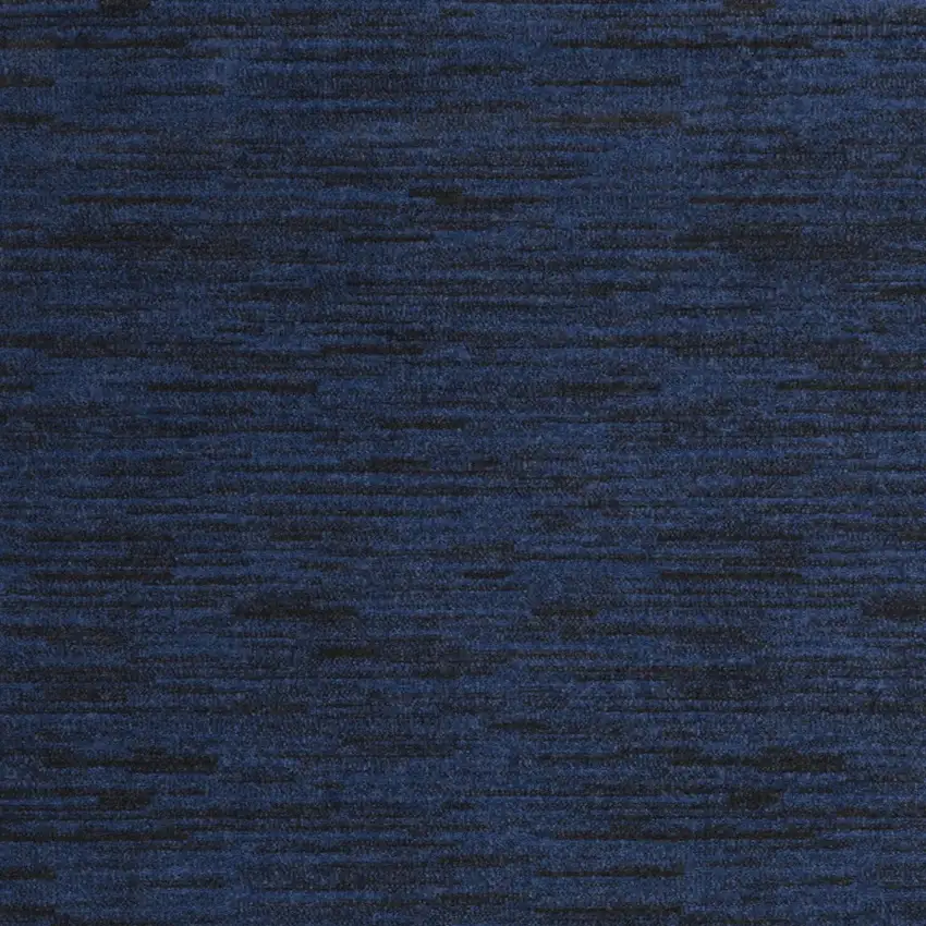 Midnight Blue Stain Resistant Indoor Outdoor Area Rug Photo 4