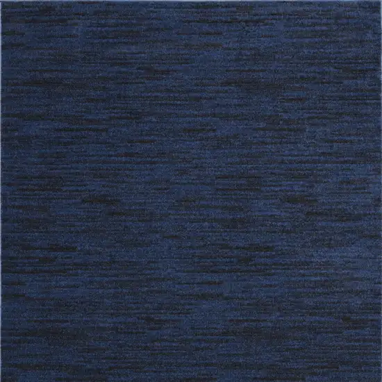 Midnight Blue Stain Resistant Indoor Outdoor Area Rug Photo 4