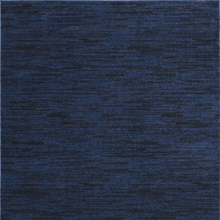 Midnight Blue Stain Resistant Indoor Outdoor Area Rug Photo 4
