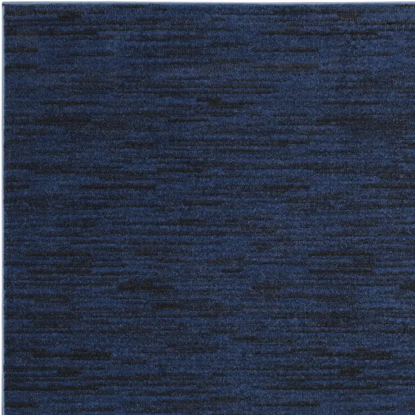 Midnight Blue Stain Resistant Indoor Outdoor Area Rug Photo 3