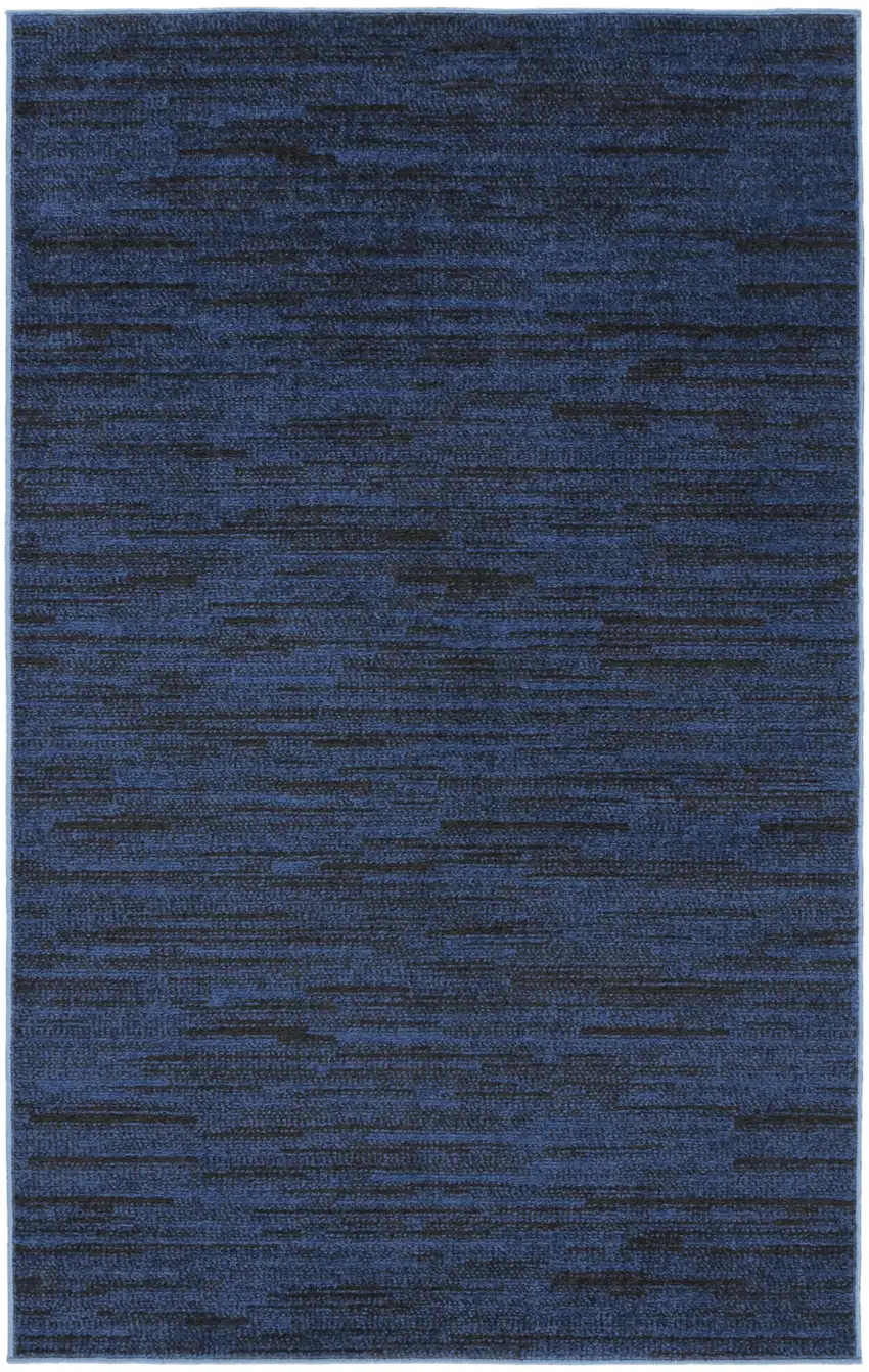 Midnight Blue Non Skid Indoor Outdoor Area Rug Photo 1