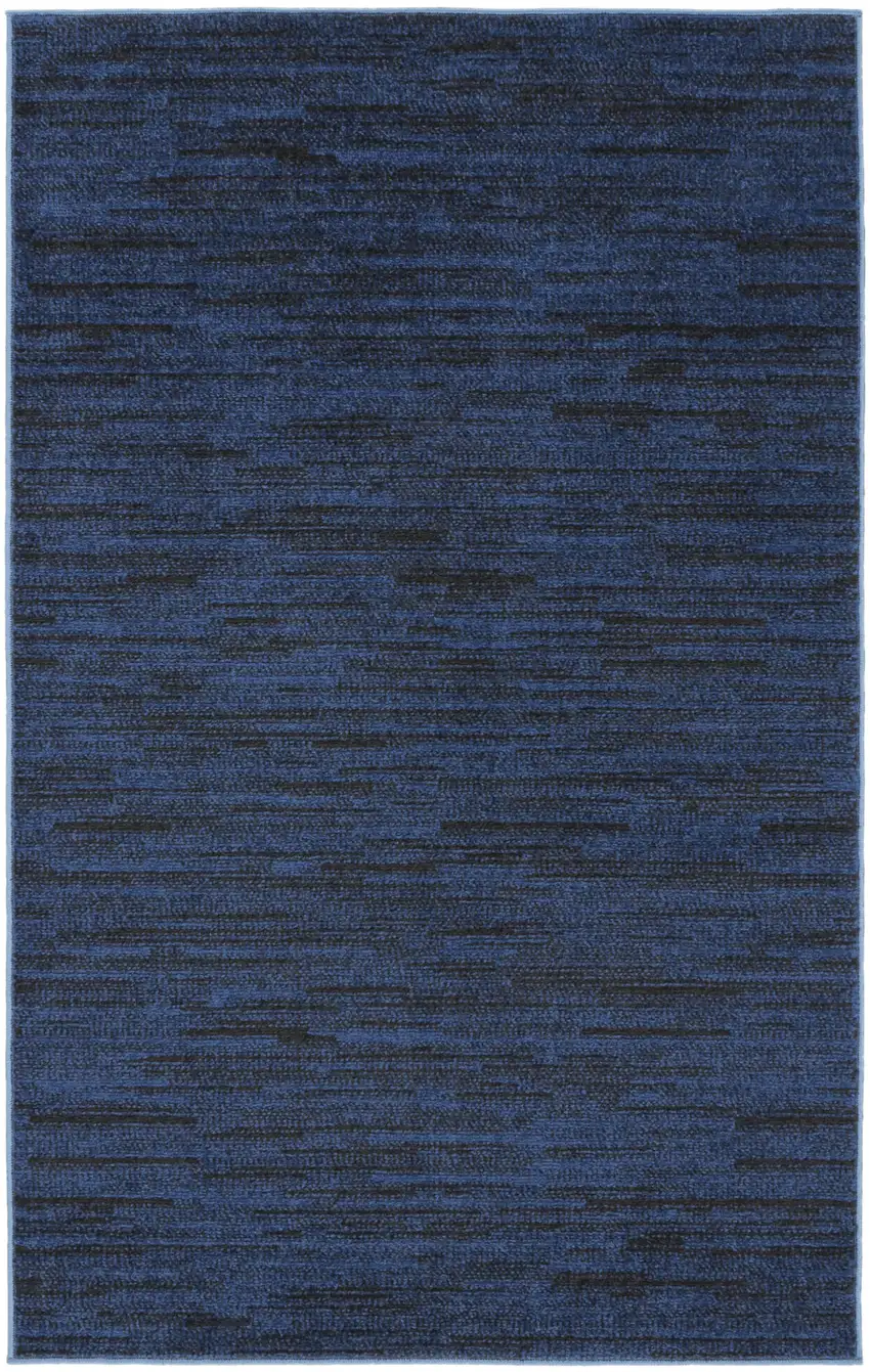 Midnight Blue Non Skid Indoor Outdoor Area Rug Photo 2