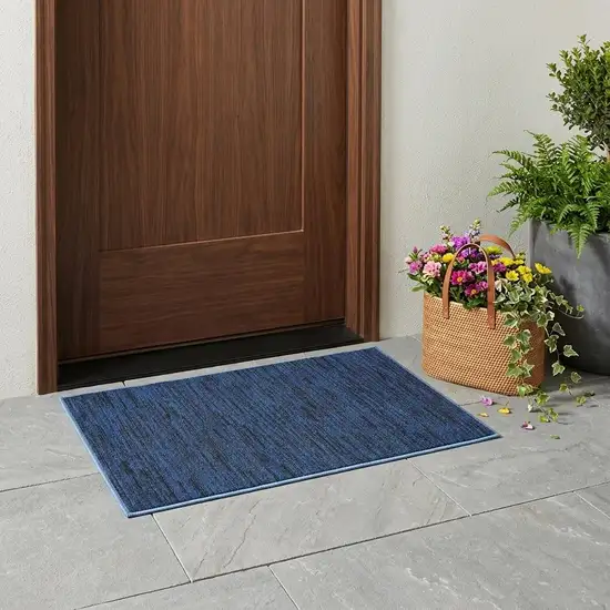 Blue Indoor Outdoor Area Rug Photo 1