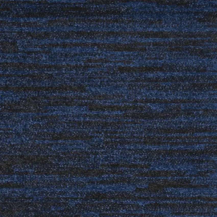 8' Midnight Blue Indoor Outdoor Runner Rug Photo 5