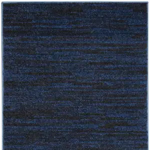 Photo of Midnight Blue Non Skid Indoor Outdoor Runner Rug