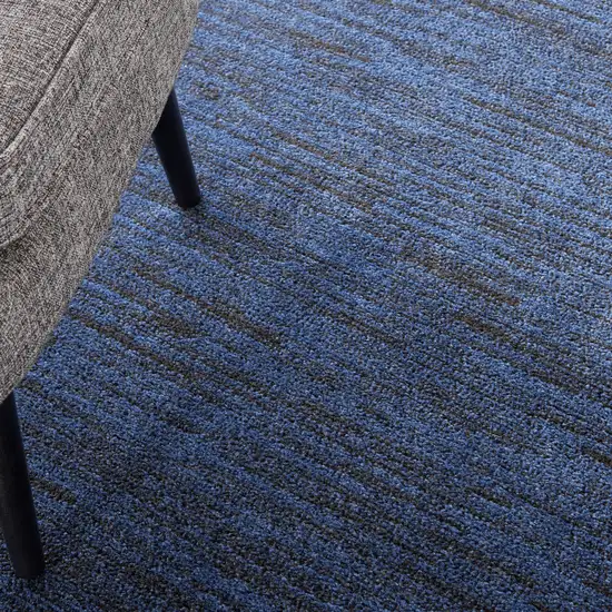 Blue Round Indoor Outdoor Area Rug Photo 9