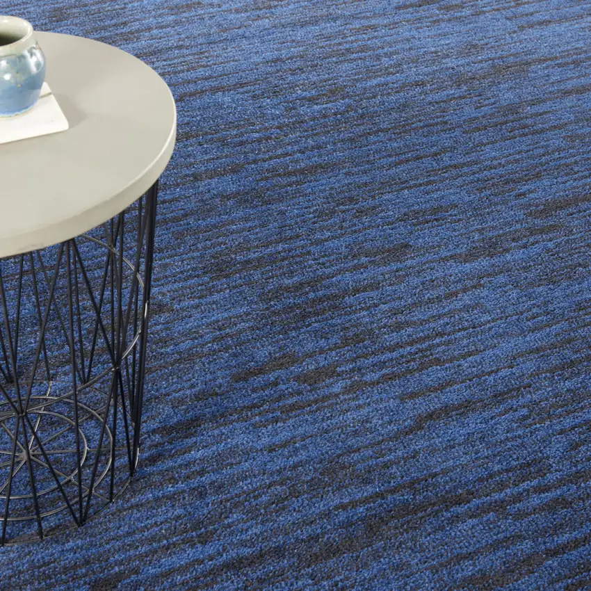 5' Midnight Blue Square Indoor Outdoor Area Rug Photo 7