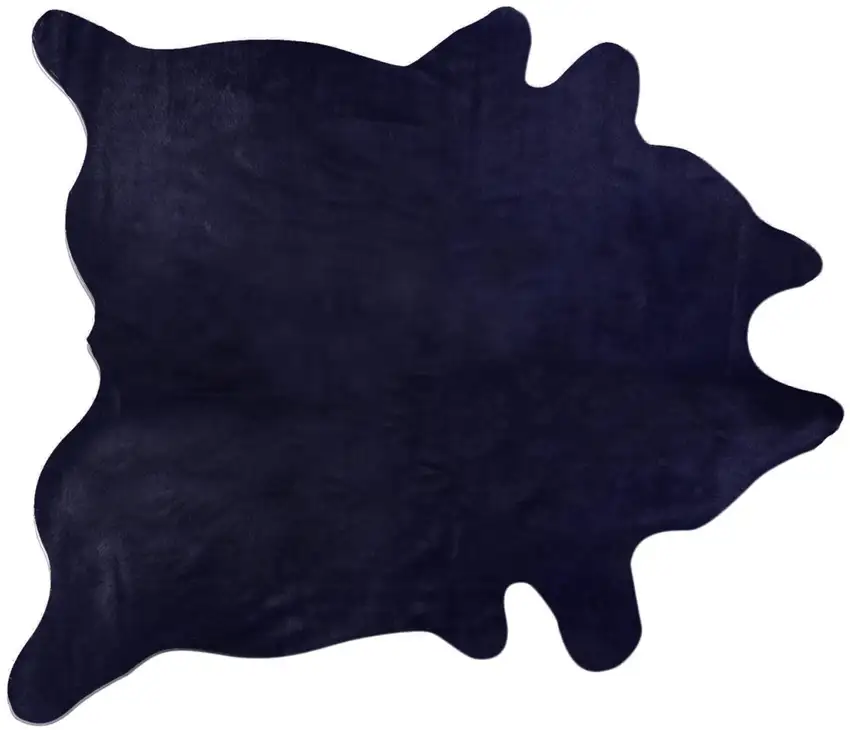 Midnight Cowhide Hand Knotted Area Rug Photo 1