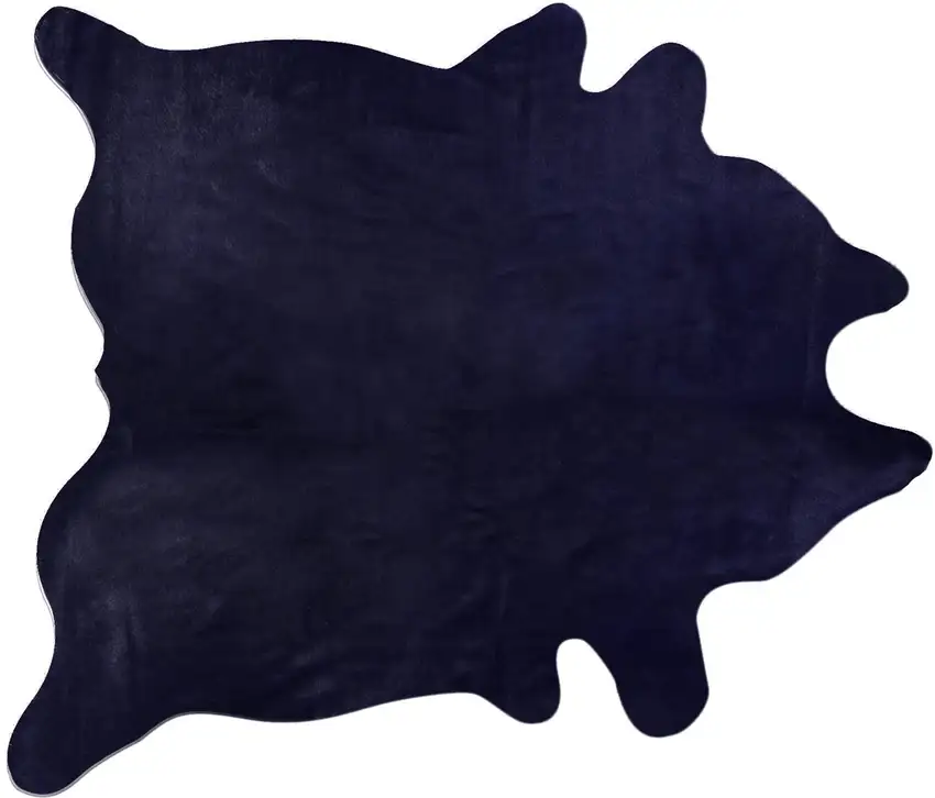 Midnight Cowhide Hand Knotted Area Rug Photo 1