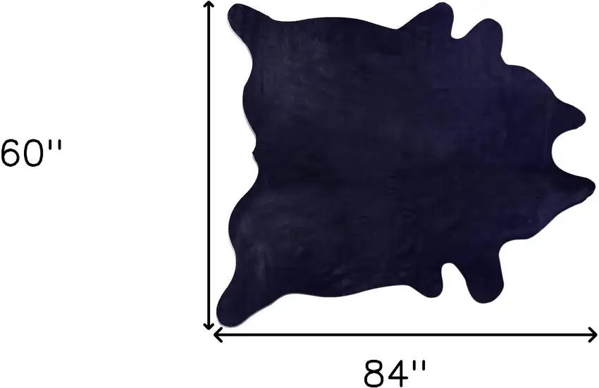 Midnight Cowhide Hand Knotted Area Rug Photo 5