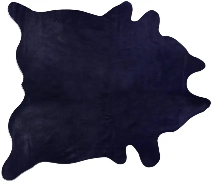 Midnight Cowhide Hand Knotted Area Rug Photo 1