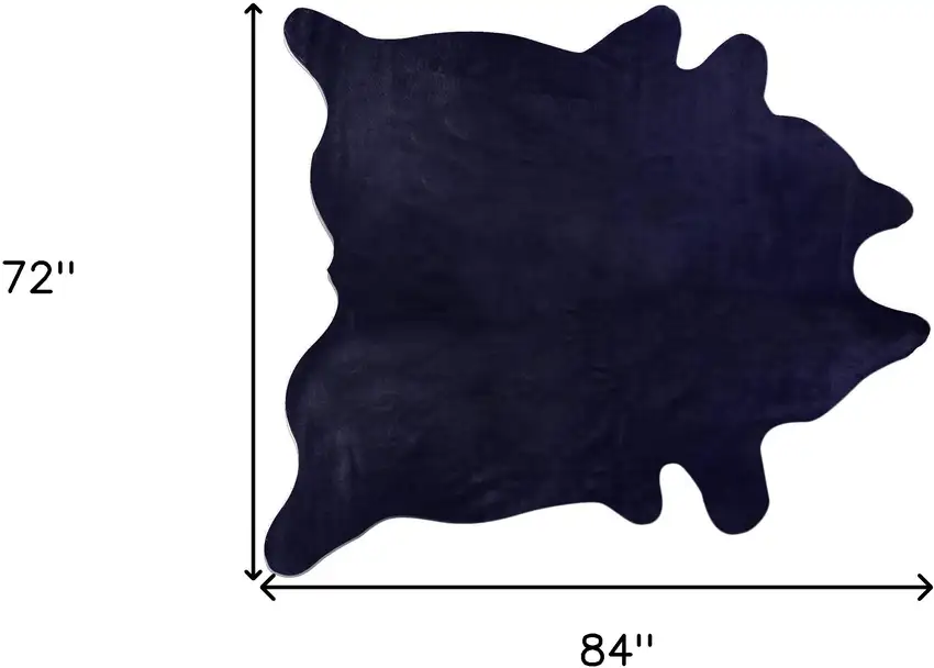 Midnight Cowhide Hand Knotted Area Rug Photo 5