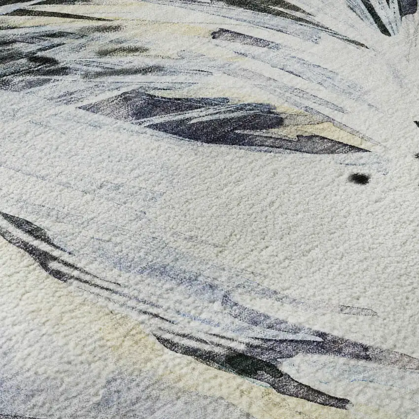 Midnight Red And Beige Animal Print Washable Area Rug With UV Protection Photo 9