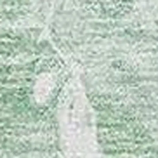 Mint Green And Ivory Abstract Washable Area Rug With UV Protection Photo 4