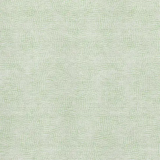 Mint Green And Ivory Geometric Washable Area Rug With UV Protection Photo 2