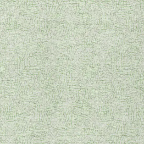 Mint Green And Ivory Geometric Washable Indoor Outdoor Area Rug Photo 5