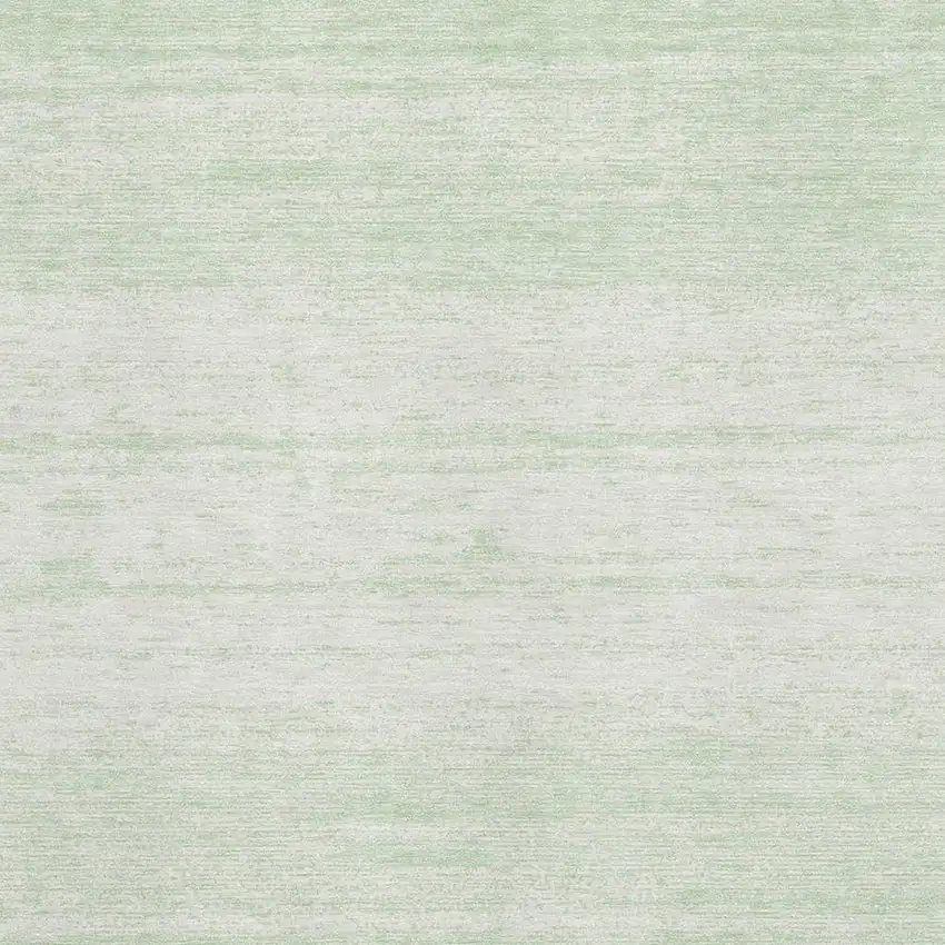 Mint Green And Ivory Striped Washable Area Rug With UV Protection Photo 3