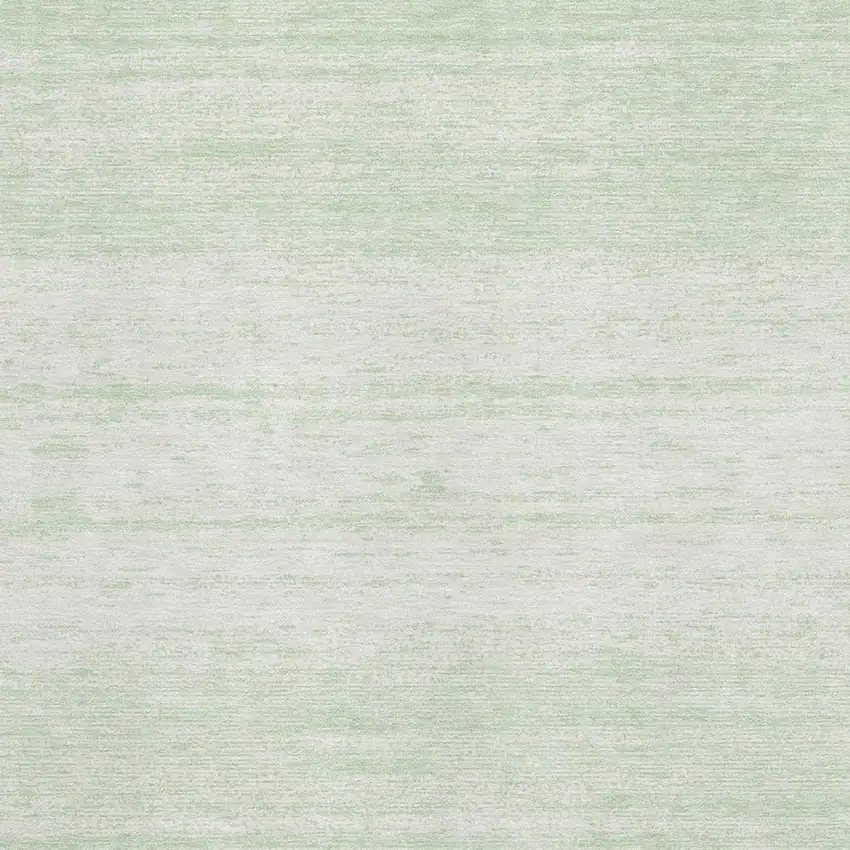 Mint Green And Ivory Striped Washable Area Rug With UV Protection Photo 3